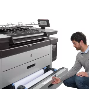HP PageWide XL 4500 using the bottom media drawer